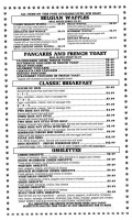 Sunset Grill menu