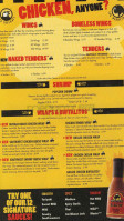 Buffalo Wild Wings Grill menu