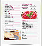 Vivre et Savourer menu