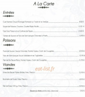 Le Château Pornic menu