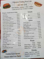 Pipestem Trading Post menu