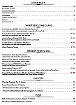 Michelangelo Ristorante menu