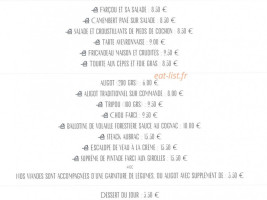 L'etape menu