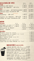 Le Caffe menu