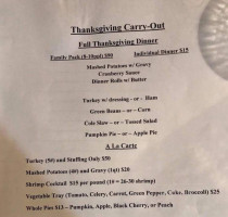 Zalenski Family Eatery Pub menu