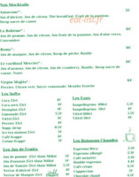 Le beguin menu