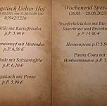 Uelser Hof menu