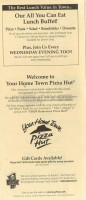 Richards Pizza menu