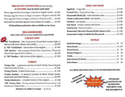 Dynamic Duo Beverage Deli menu