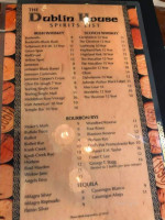 Dublin House menu