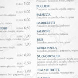 Pizzeria Nuovo Ronche Carte