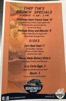 Big Bamboo's Dockside Grill menu