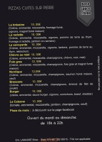 Pizza Lamasse Brice menu