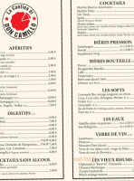 La Cantina Di Don Camillo menu