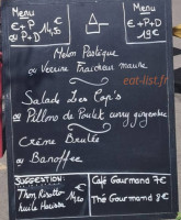 Les Délices Saintannais menu