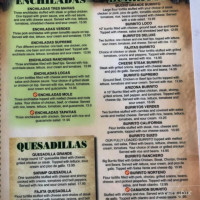 Monterrey Mexican menu