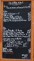 Chez Wilfrid Et Isa menu