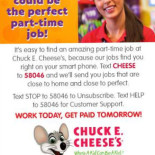 Chuck E. Cheese Cibo