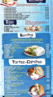 El Popocatepetl menu