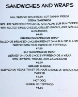 New Milford Cafe menu