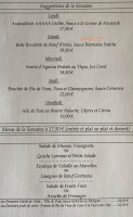 L'Alsacienne menu