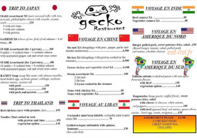 Gecko menu