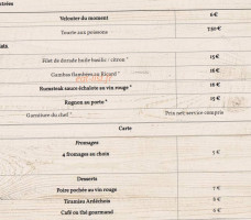 La Table De Mélou menu