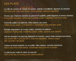 Opéra Café menu