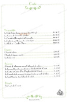 Restaurant de la Mairie menu