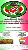 Pizza Des 4 Vents menu