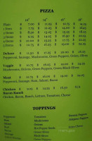 Pizza Palace menu