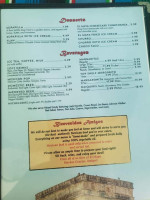 El Potrero menu