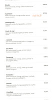 Superbe Pizza menu