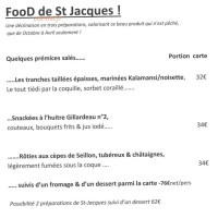 La Marelle menu