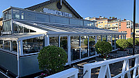 The Wharf Restaurant, Bar Grill outside