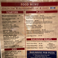 Railhouse Brewery menu