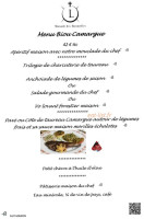 La Manade menu