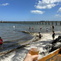 Sandbar Beach Club At Capt Hirams Resort food