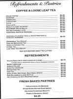 Sweet Red Bistro, Wine, Spirits menu