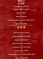 Le Bistrot des Halles menu