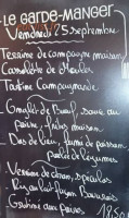 Le Garde-Manger menu