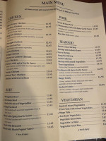 A B Chinese menu