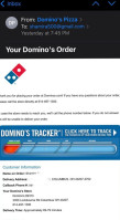 Domino's Pizza food