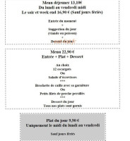 Le Coin Repas menu