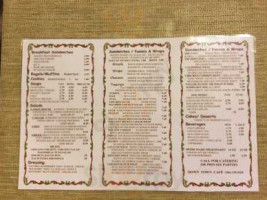 Down Town Cafe menu