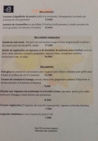 La Fee Maison menu