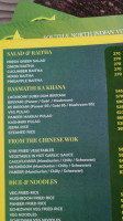 Sri Vani Vilas menu