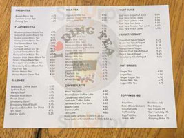 Ding Tea menu