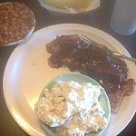 Oklahoma Station BBQ food