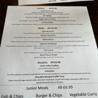 Ben Nevis menu